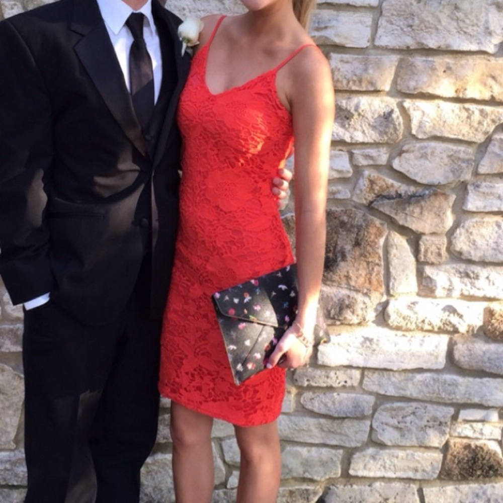 Coral dress